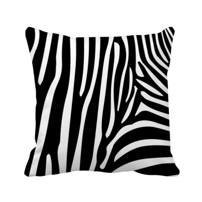 

Zebra Animal Art Grain Illustration Pattern Square Throw Pillow Insert Cushion Cover Home Sofa Decor Gift