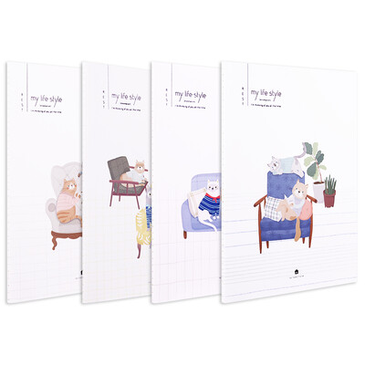 

Deli deli 4 A560 pages life series suture soft copybook notebook notebook FA560-4