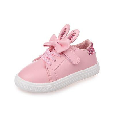 

Spring Children Sneakers Kids Shoes Girls sequined rabbit ears Outdoor Casual Shoes Girls Princess Bow tie Sport Shoe