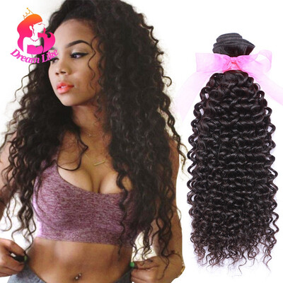 

Dream Like Curly Human Hair 3 Связки Необработанные индийские волосы из волос