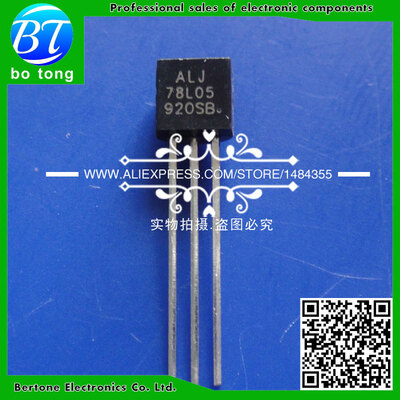 

1000 PCS WSA78L05 L78L05 5V 100mA 0.1A Voltage Regulator TO-92