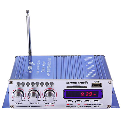 

HY-502 Hi-Fi Цифровой автомобильный стерео усилитель мощности LED Звуковой режим Аудио Музыкальный плеер Поддержка USB MP3 DVD SD FM