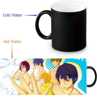 

Iwatobi Swim Club 350ml12oz Heat Reveal Mug Color Change Coffee Cup Sensitive Morphing Mugs Magic Mug Milk Tea Cups
