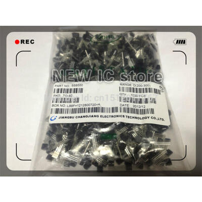 

New original SS8550 SS8550D TO-92 SS8550 8550 Silicon Epitaxial Planar Transistor 1000pcs