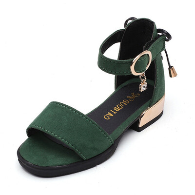 

Summer Girls Sandals Kids Shoes Girls Princess Leather Shoes Fashion Solid Color Children shoes baby size 26-36