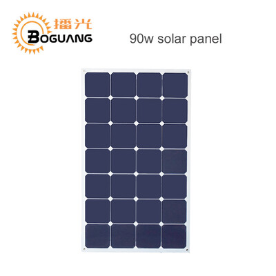 

BOGUANG 90W Waterproof Aluminum efficient Solar Panel China PV solar module for home system car RV boat yacht 12V battery charger