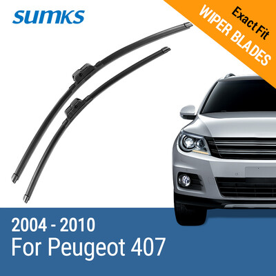 

SUMKS Wiper Blades for Peugeot 407 28"& 28" Fit Side Pin Arms 2004 2005 2006 2007 2008 2009 2010