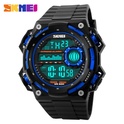 

SKMEI Digital Watch Men Outdoor Sports Wristwatch LED Multifunction 50M Waterproof Chronograph Watches Relogio Masculino