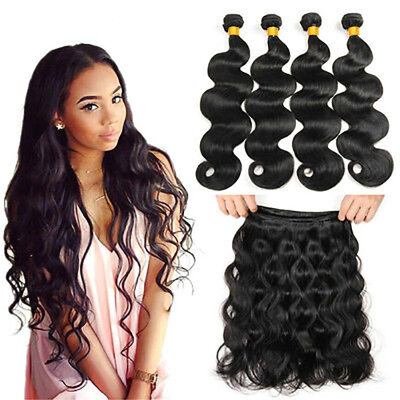 

YAVIDA Hair 7A Peruvian Virgin Hair Body Wave 4 Bundles Deals Peruvian Body Wave Wet&Wavy Human Hair Weave