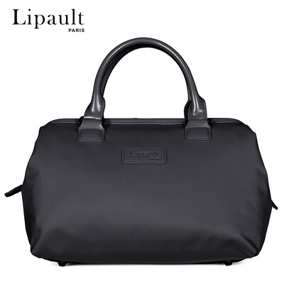 

Lipault fashion Boston bag simple shoulder Messenger bag light handbag solid color ladies pillow bag P5132008 navy blue