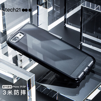 

Tech21 Apple 7P / 8P Mobile Shell iPhone7 / 8 Plus Anti-Fall Mobile Shell / Cover 3 Метр Drop City Fashion 5.5 дюймов Черный