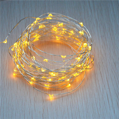 

LED String Lights 33 ft with 100 LEDs Waterproof Decorative Lights for Bedroom Patio Parties Copper Wire Lights Warm White