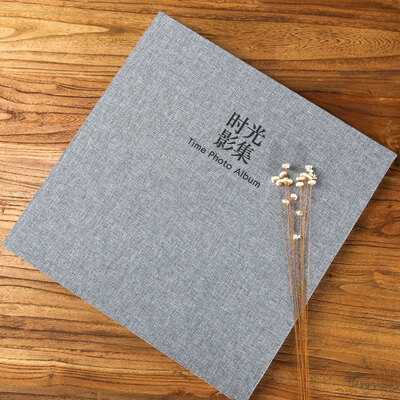 

Gan Yue qianyue birthday gift girl cotton&linen film self-adhesive album time light shadow concentrated autumn gift 567 inch large capacity youth commemorative album time album