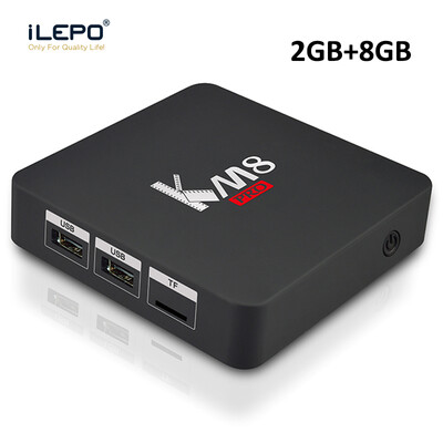 

iLEPO KM8 Pro Android 7.1 Smart TV Box Amlogic S912 64 bit Quad Core 4K WiFi 2.4GHz 1000M LAN IPTV Set-top Media Player Box