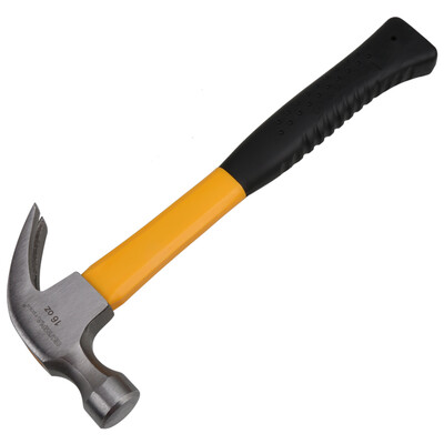 

OLYMPIA 16OZ fiber coated claw hammer safety emergency hammer escape hammer hammer hammer hammer hammer tool 1412