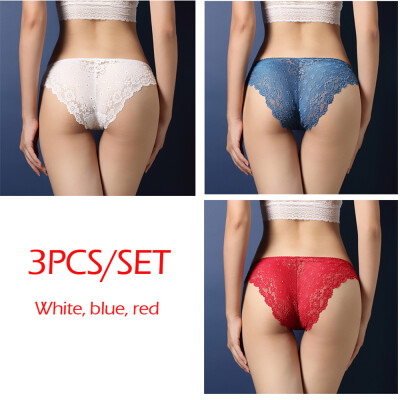 

Lace Hollow Low-Rise Panties For Women Brief Sexy Ultra-thin Underwear Girl Seamless Breathable Panties