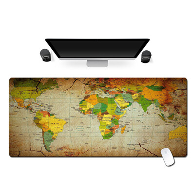

Gaming Mouse Pad World Map Customized Rectangle Non-Slip Rubber Mousepad Gaming Mouse Mat