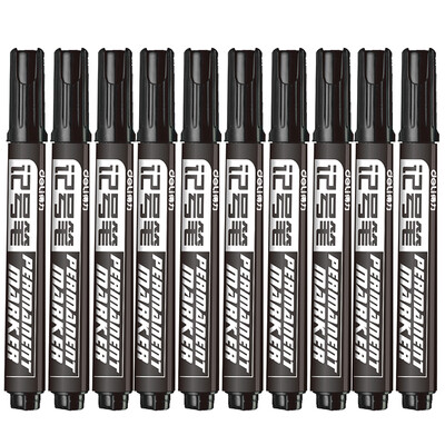 

Deli deli black thick head logistics oily marker pen head pen 10 box 6881