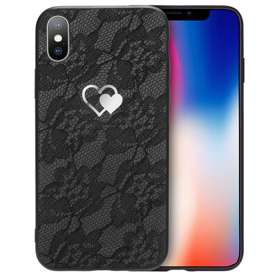 

Youjia Apple iPhoneX Mobile Shell Apple 10 Обложка Все-в-одном Творческий Творческий кружевной мягкий корпус Smart Black