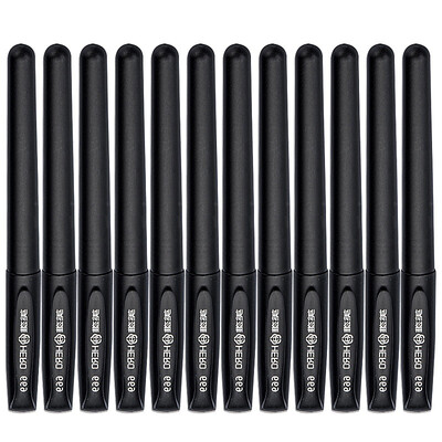 

HERO black rod gel pen signature pen business office student 12 loaded 669