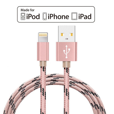 

MFI Lightning to USB Cable Pack Nylon Braided 8 pin Charging Cables 8pin USB Charger Cord for iPhone 77 Plus6S Plus5SiPad