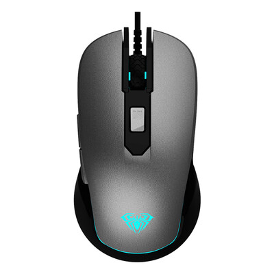

Tarantula AULA G502 Colorful Light Breathing Lights Glowing Mouse Games E-Sport Mouse Pressure Guns Sound Version Iron Gray Jedi Survival Eating Chicken Mouse