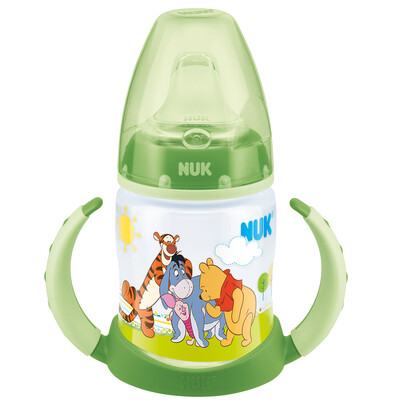 

NUK wide mouth PP dual-use drinking cup children baby cup 150ml with pacifier can be used as a bottle Disney male baby models random color pattern Germany imported