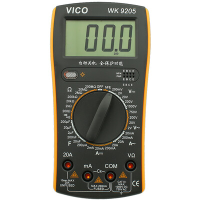

Wick Wco WK9205 digital multimeter handheld multimeter ammeter voltmeter instrumentation