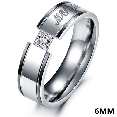 

Heart Cubic Zirconia Wedding Engagement Rings Set 316l Stainless Steel Promise Rings For Couples Accessories OR351