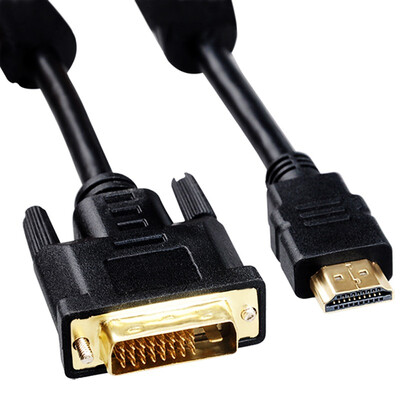

Fergie Kappa (cabos) hdmi to dvi line dvi-d to hdim линия преобразования линии высокой четкости компьютер hdmi turn display dvi 3 м HDMI to DVI + аудио пакет черный
