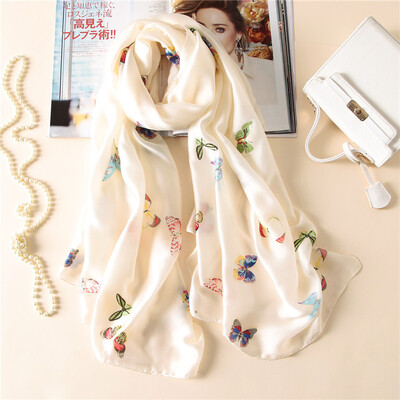 

Guttavalli Women Fashion Long Animal Shawl Vintage Summer Female Loyal Butterfly Scarf Богемия Шелковые шарфы
