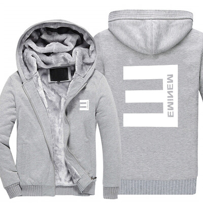 

2018 New Winter Mens Thick Hoodies Eminem Hip Hop Punk Rock Rap Rock Hip Hop Tracksuit Thick Velvet Sweatshirt