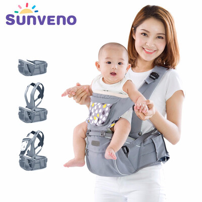 

SUNVENO Дизайнер Baby Carrier Младенец Малыш Фронт Облицовка несущей Sling Kids Kangaroo Hipseat Baby Care 0-36Months
