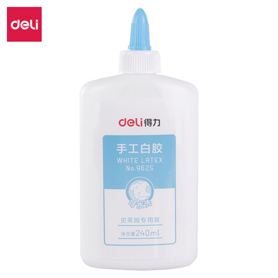 

Deli deli 240ml washable crystal mud special white glue liquid glue transparent 9625