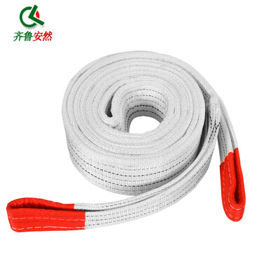 

Qilu Enron lifting flat hoisting with tow rope polyester double buckle crane sling strap with fixed strap tightening belt 5 m 5 tons
