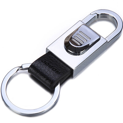 

Jingdong supermarket JOBON Zhongyin key chain ring car key chain chain fiber leather buckle waist hanging type ZB-005C chrome