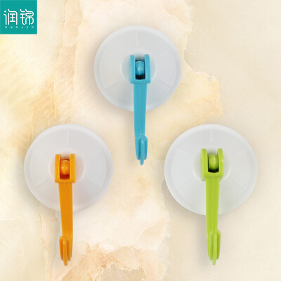 

Run Jin no trace hook strong hook stickers nail-free kitchen bathroom bathroom hook round 2 Pack RJ-1400
