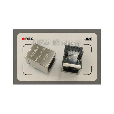 

Free Shipping 50PCS/LOT HR911105A HR911105 HANRUNLED light Single Port RJ45 Connector O 100% new original