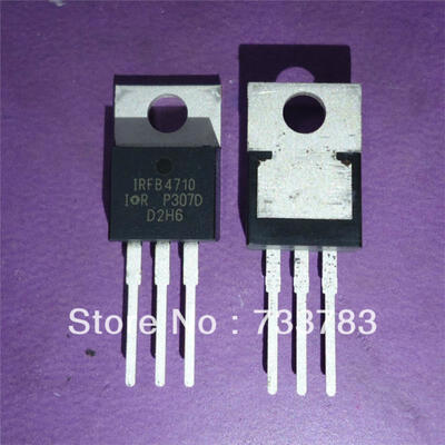 

5pcs/lot IR IRFB4710 MOSFET(Metal Oxide Semiconductor Field Effect Transistor)