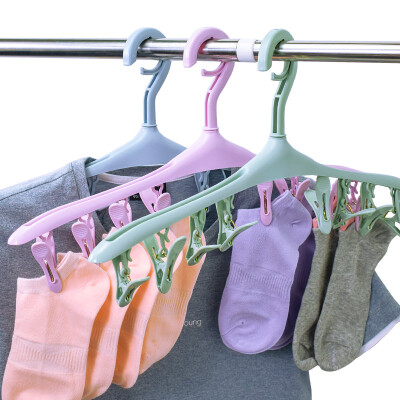 

Pinmai clothespin windproof belt clip plastic hanger clothes hanging plastic clothes underwear socks drying rack 8 clip 3 group