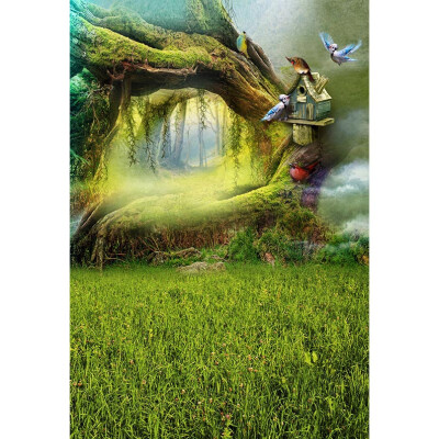 

Big Green Bird Photo Backdrop 57FT Vinyl Fabric Cloth Digital Printing Background for Photography S-3072