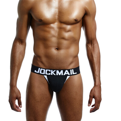 

JOCKMAIL Mens Underwear Thong Sexy Belt Cup Double Ding Pants Cotton Sweat Appeal Underwear GAY