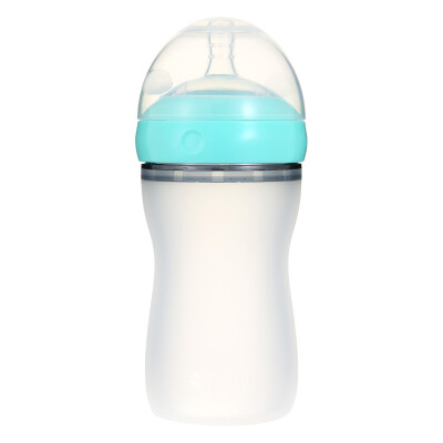 

Variations partita infant silicone wide-bore bottle high temperature resistance standard 2 paragraph pacifier 250ml jade green Canadian brand