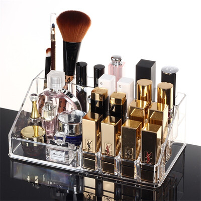 

Wanshijia creative desktop transparent acrylic cosmetic storage box tattoo lip gloss lipstick jewelry crystal storage box JD-ZP08