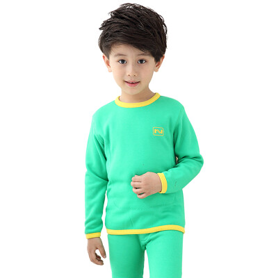 

Antarctic Nanjiren Underwear Set Children Gold Cashmere Warming Knee Belt Plus Thickening Underwear Set Green 110