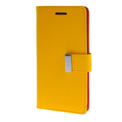 

MOONCASE чехол для HTC One M8 Flip Leather Wallet Card Slot Bracket Back Cover Yellow