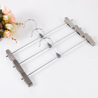 

Shengnishangpin rack pants rack pants clip home drying rack non-slip dip plastic stainless steel pants clip pants hanging 5 Pack