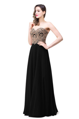 

Sexy Backless Chiffon Prom Dresses Long Evening Party Dress Bridesmaid Pageant Gown A-line Gown