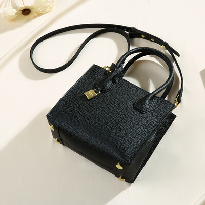 

Viney leather handbag fashion shoulder bag Korean version of the simple Messenger bag handbag trend handbag black green