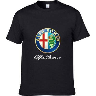 

Alfa Romeo Футболки для мужчин Футболка Модные бренды Футболка Мужские повседневные Короткие рукава Футболка Punisher Футболка 100